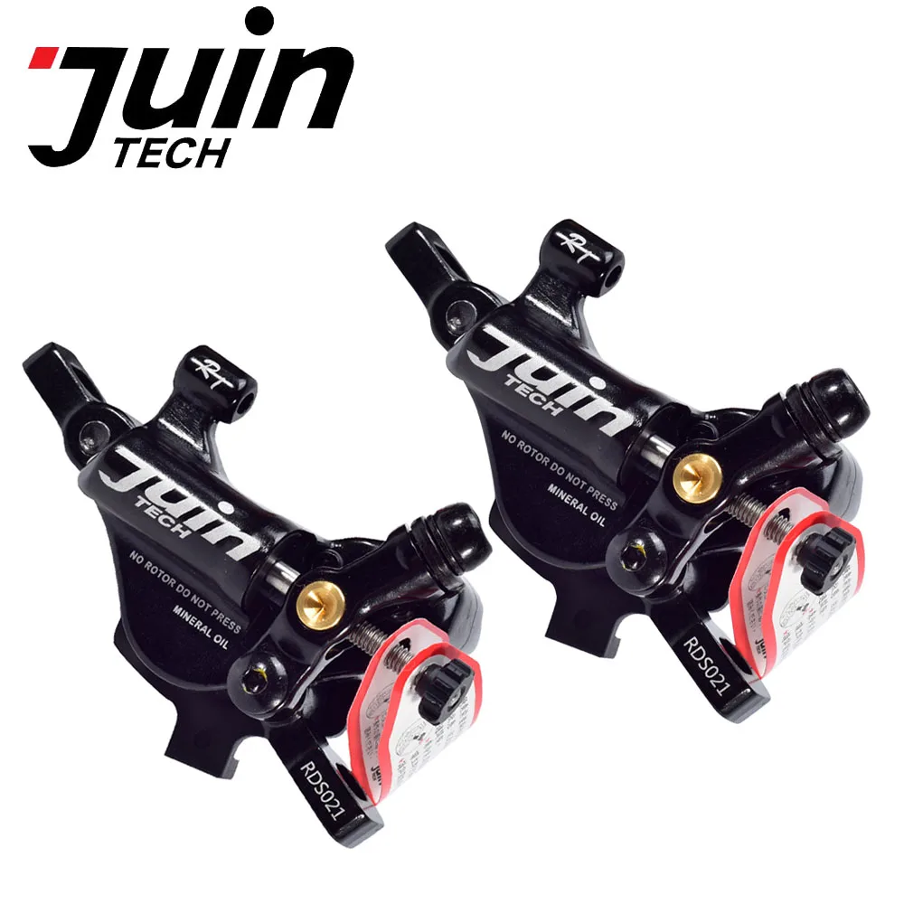 JUIN TECH R1 дорожный велосипед гидравлический дисковый тормоз дорожный складной велосипед плоский дорожный дисковый тормоз велосипедная линия тяга дисковый тормоз - Цвет: black brakes