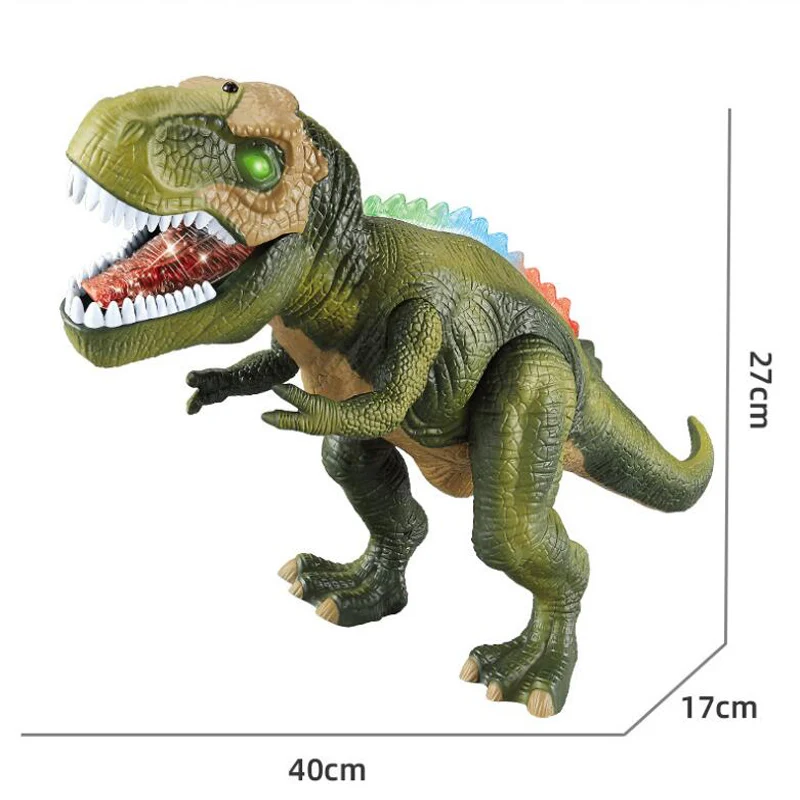 Игрушечный динозавр с дистанционным управлением, детские электрические животные с большим ртом, тираннозавр рекс со звуковыми фонариками, игрушки динозавров