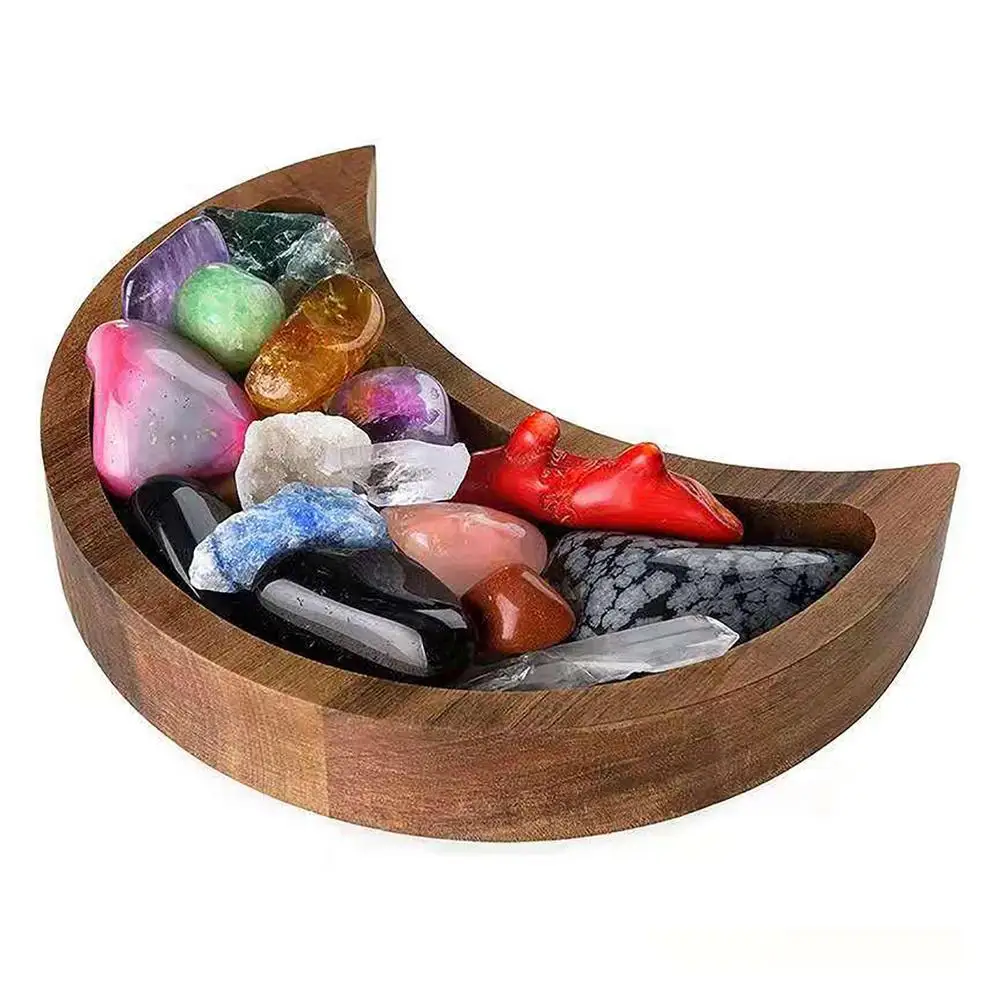Moon Tray Crystal Holder Display Your Crystals & Healing Stones Moon