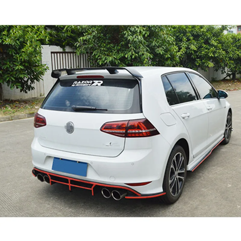 MK7 задний спойлер на багажник из углеродного волокна для Volkswagen VW Golf 7 MK7 GTI R- Revozport Стиль окна задние крылья