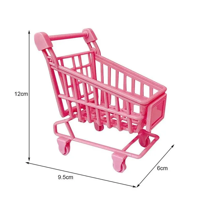 Mini Simulation Small Supermarket Shopping Cart Creative Mini Children Handcart Utility Cart Pretend Play Toys Strollers 5