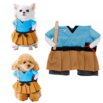 

Pet Cosplay Clothes Polyester Pet Halloween Costume Upright Dressing up Outfit Pet Festival Party Decoration Clothes Props #