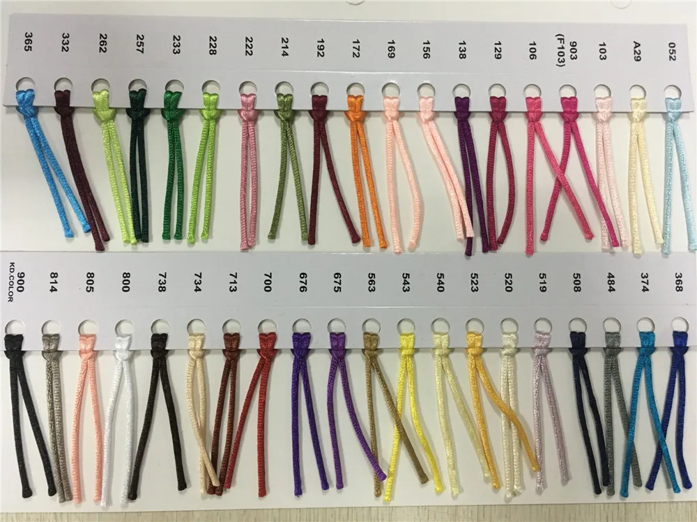 2MM  Chinese Knot Line Cord Silk Satin Nylon Cord 35colors for DIY String Necklace Bracelets 20meters Lot