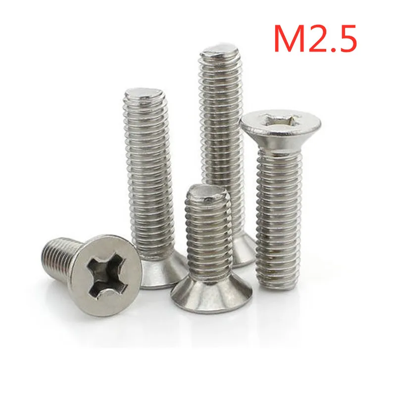M2.5 * 3/4/5/6/8/10/12/14/16/20/22/25/30/35/40/45/50/60 нержавеющая сталь потайная головка philips машина