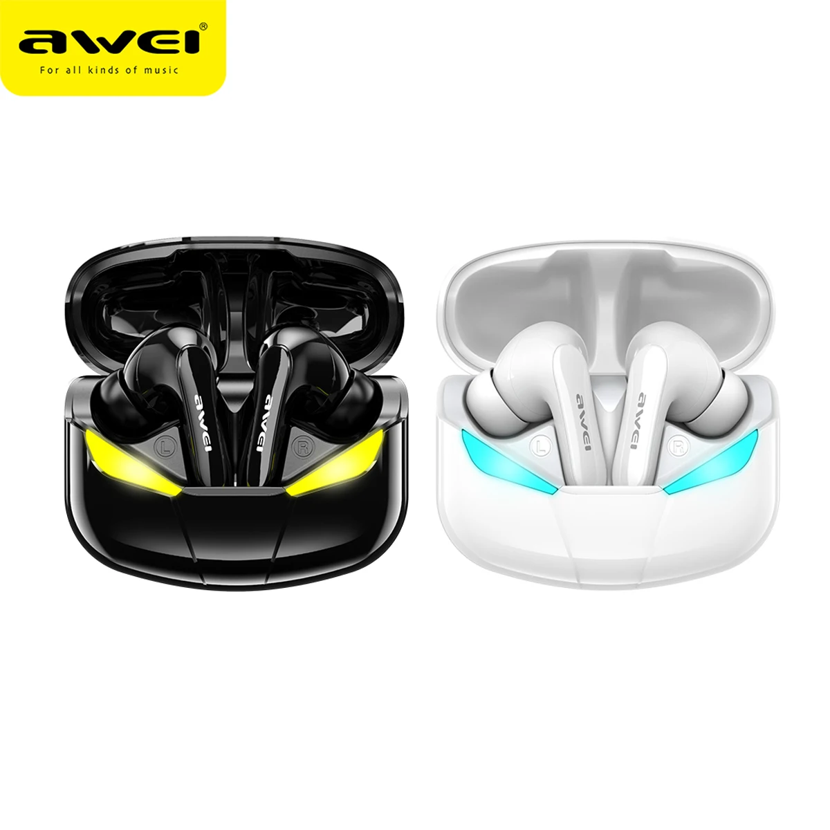 Игровые наушники-вкладыши AWEI T35 TWS с низкой задержкой HiFi глубокими басами