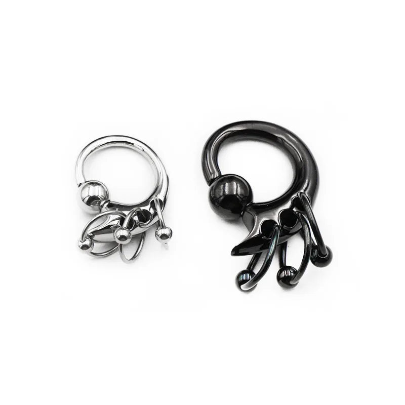 

Big Guage Stainless Steel Ear Piercing Body Jewelry Captive Ear Piercing