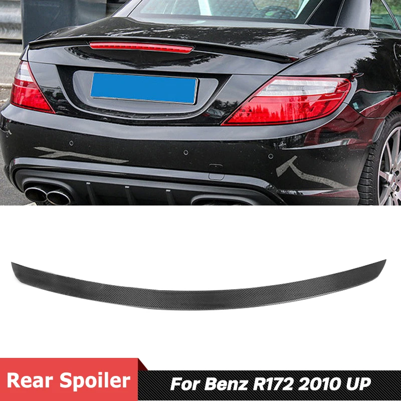 

Carbon Fiber Material Back Trunk Wing Rear Spoiler For Benz R172 SLK Series Coupe Car Tuning 2010 Up