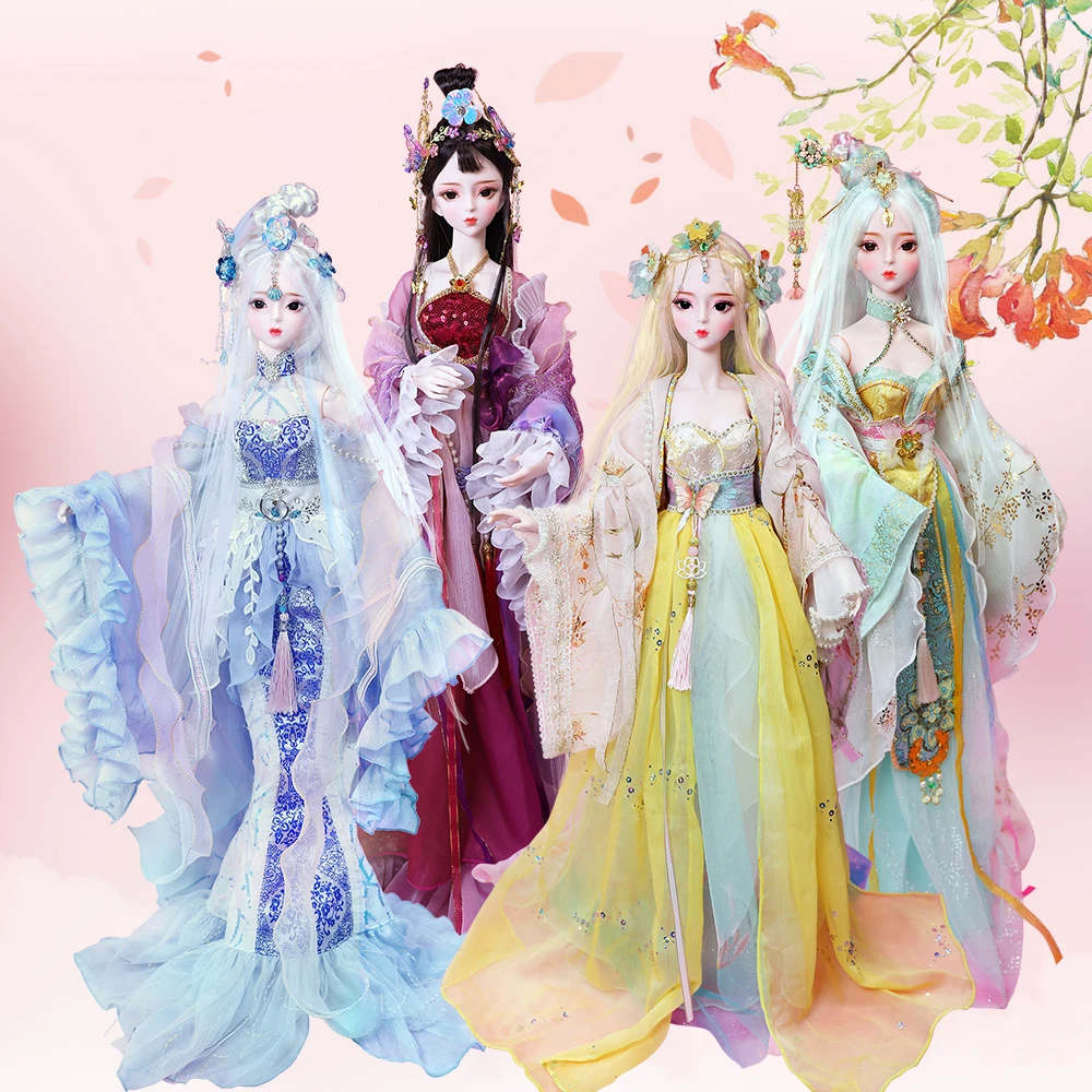 

DBS 1/3 BJD 62cm doll Three Kingdoms Customized Makeup Suit joint body ,Including With makeup and hair,eyes,clothes ICY,SD Toy