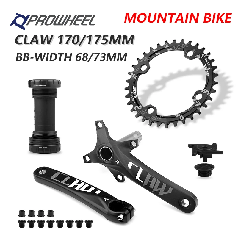 Crankset Bottom-Bracket Mountain-Bicycle 175mm Prowheel 104bcd 50/52t-Sprocket 