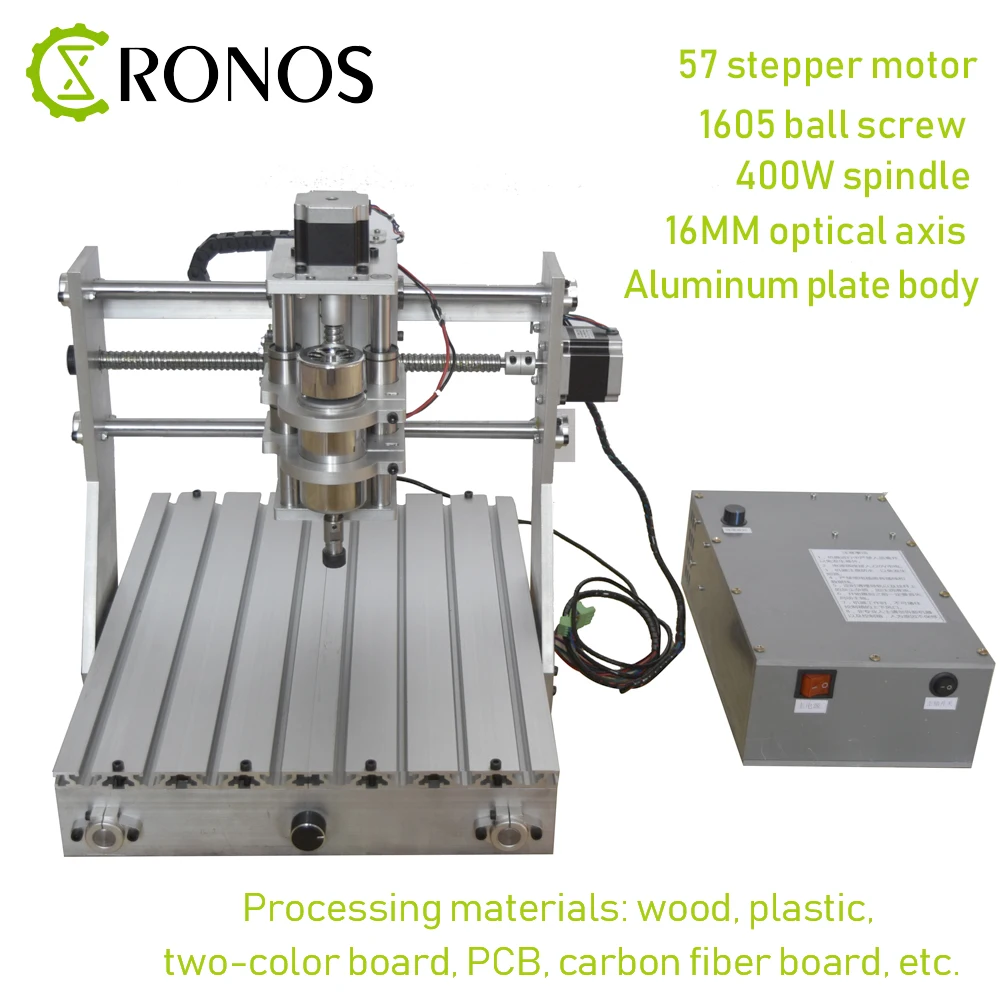 Гравировальный станок 2530 DIY Настольная алюминиевая пластина CNC фрезерный для