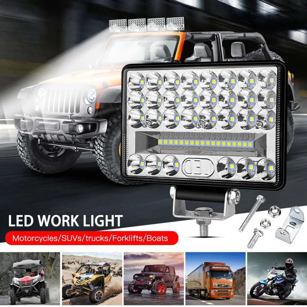 

Off Road Work Light 144W Flood 4'' Led Fog Lights for Tractor Truck SUV Boat Led 12V 24V Accessories