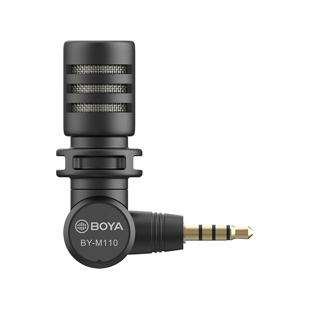 Микрофон BOYA BY M110 3 5 мм TRRS со штепсельной вилкой миниатюрный микрофон для