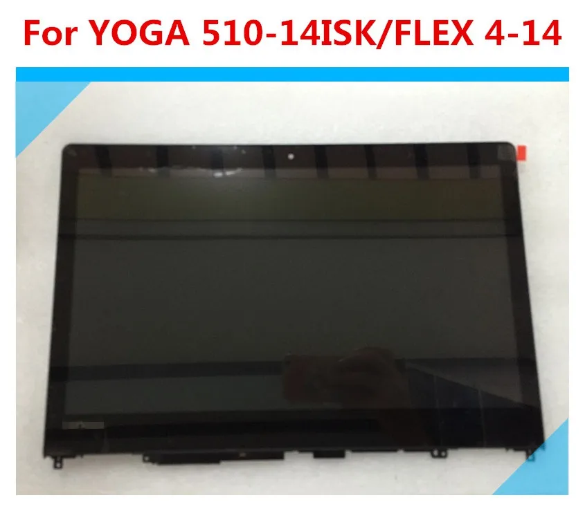 

ЖК-дисплей FHD 14 "для Lenovo YOGA 510-14ISK 80S7 FLEX 4-14 1470 1480 сенсорный экран с дигитайзером в сборе с рамкой