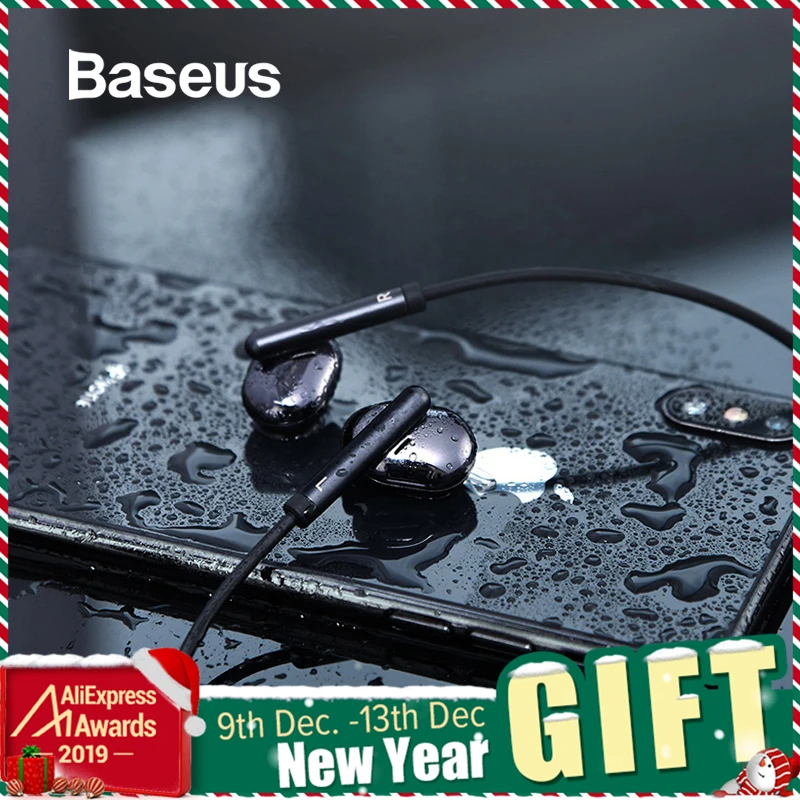 Prezzo Baseus S30 Bluetooth Trasduttore Auricolare Senza Fili di Sport Lightweight auricolari IPX5 Impermeabile 3D Stereo Bass Auricolare con HD Il Mic per il Telefono