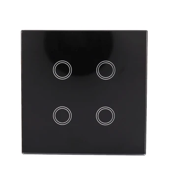 

WSFS Hot Standard Smart Wifi Press Switch 4 Billing Control Mobile Phone Remote Control APP Control Wall Light Switch(UK Plug)