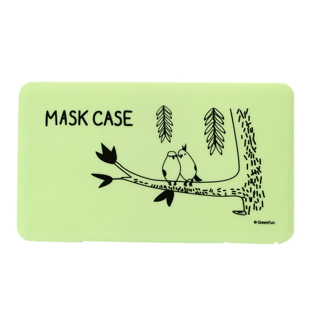Children's Student Mask Box Learning Elements 3pcs Portable Face Storage Bag Pollution Prevention Not Including |