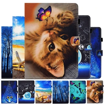 

For Samsung Galaxy Tab S7 2020 Case 11 inch SM-T870 T875 T876 Cartoon Butterfly Cat Leather Cover For Samsung Tab S7 Cover Cases