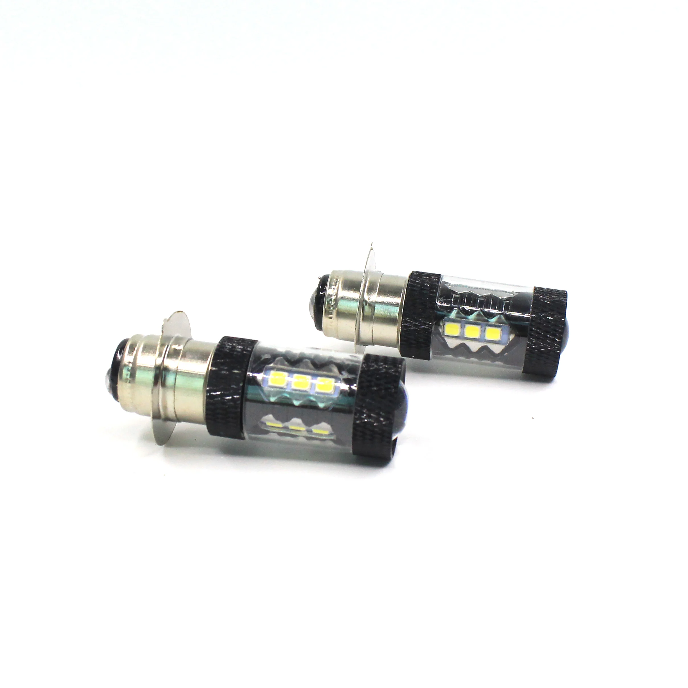 2X мотоцикл светодиодный фары H6 80 Вт 3030 16SMD 12V 6000K светодиодный светильник белый автомобильные лампы