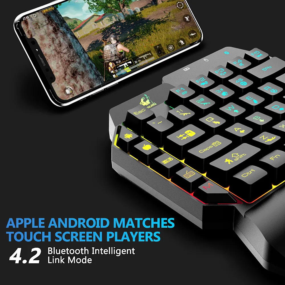 

G11 Mobile Gamepad Wired Blueteeth 4.2 Keyboard Converter Adapter For IOS Professional Wired Gaming keyboard for mobile phone