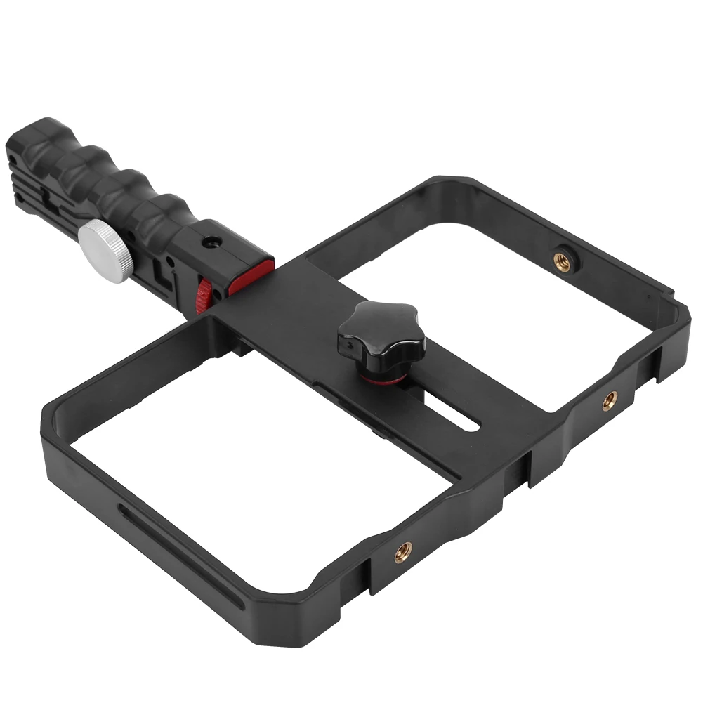 

Metal Handheld Mobile Phone Cage With Cold Shoe Universal Phone Vlog Stabilizer Camera Cage For Live Shooting Follow Shotâ€‹â€‹