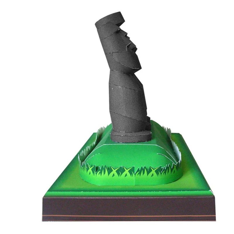  Chile Moai Stone Statue on Easter Island Architectural Model 3D Paper Model Children's Educational 
