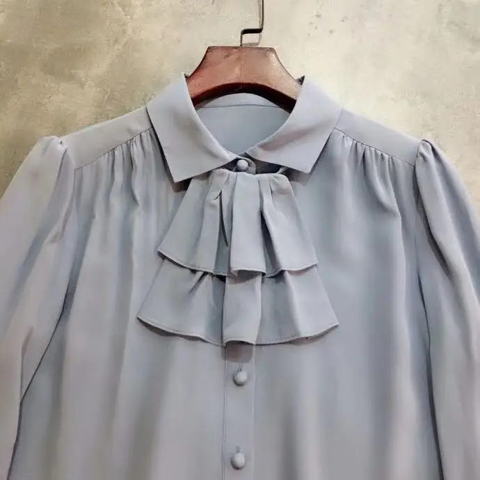 AH12379, модные женские блузки и рубашки,, Подиумные, Роскошные, известный бренд, Европейский дизайн, вечерние, стильная женская одежда