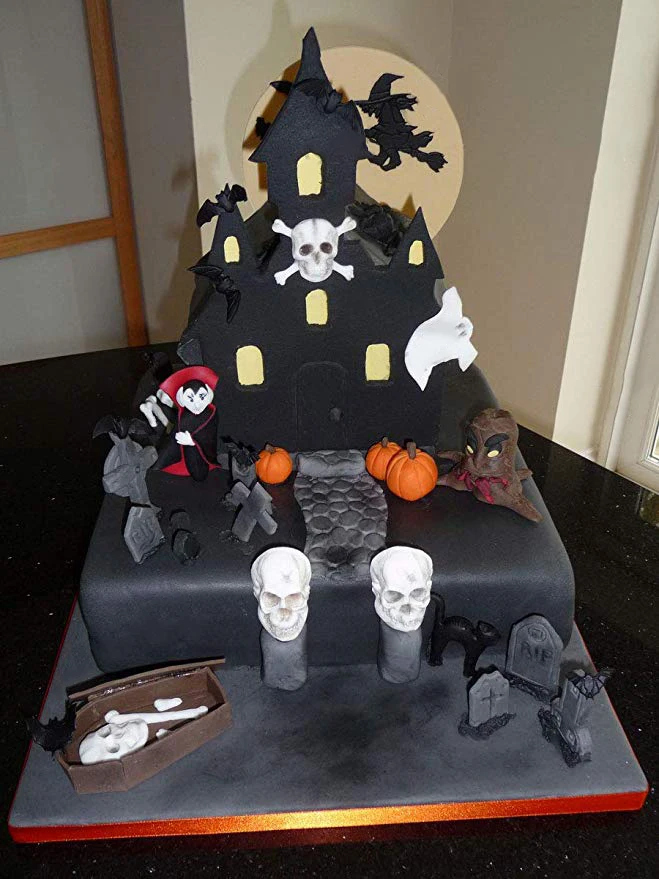 Хэллоуин Sugarcraft череп силиконовые формы помадка плесень украшения торта инструменты шоколадные формы Свадебные украшения формы выпечки