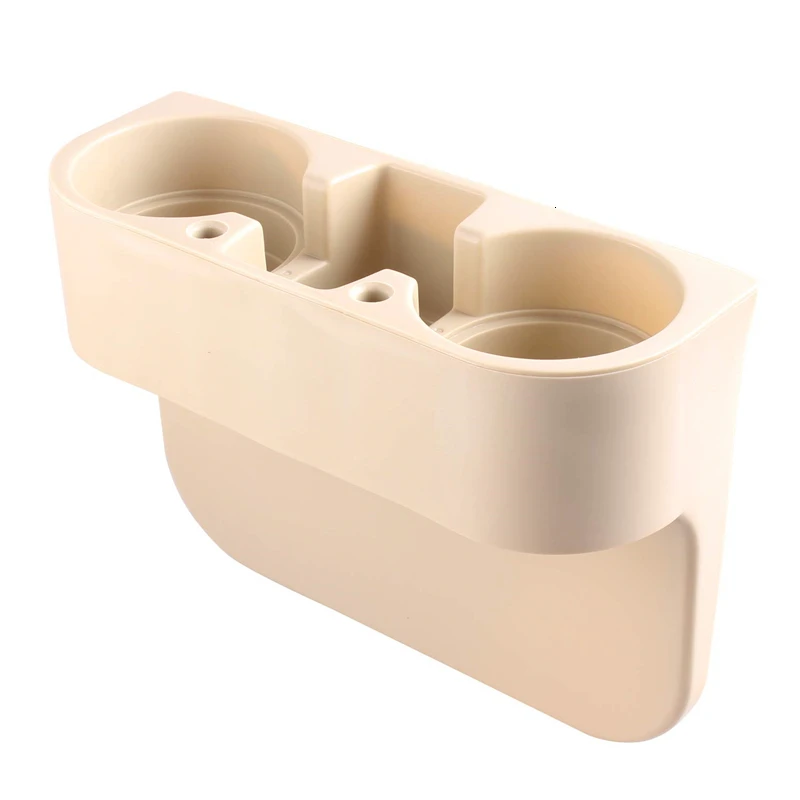 1PCS Beige Holder Автомобильный держатель для чашек, держатель для автомобильного сиденья, держатель для стакана воды, бутылки для напитков, держатель для хранения ключей, подставка, органайзер, автомобильные аксессуары - Название цвета: 1PCS Beige Holder