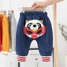 Лидер продаж, штаны для маленьких мальчиков и девочек штаны с героями мультфильмов Хлопковые Штаны для новорожденных девочек, детские повседневные брюки Одежда для мальчиков и девочек