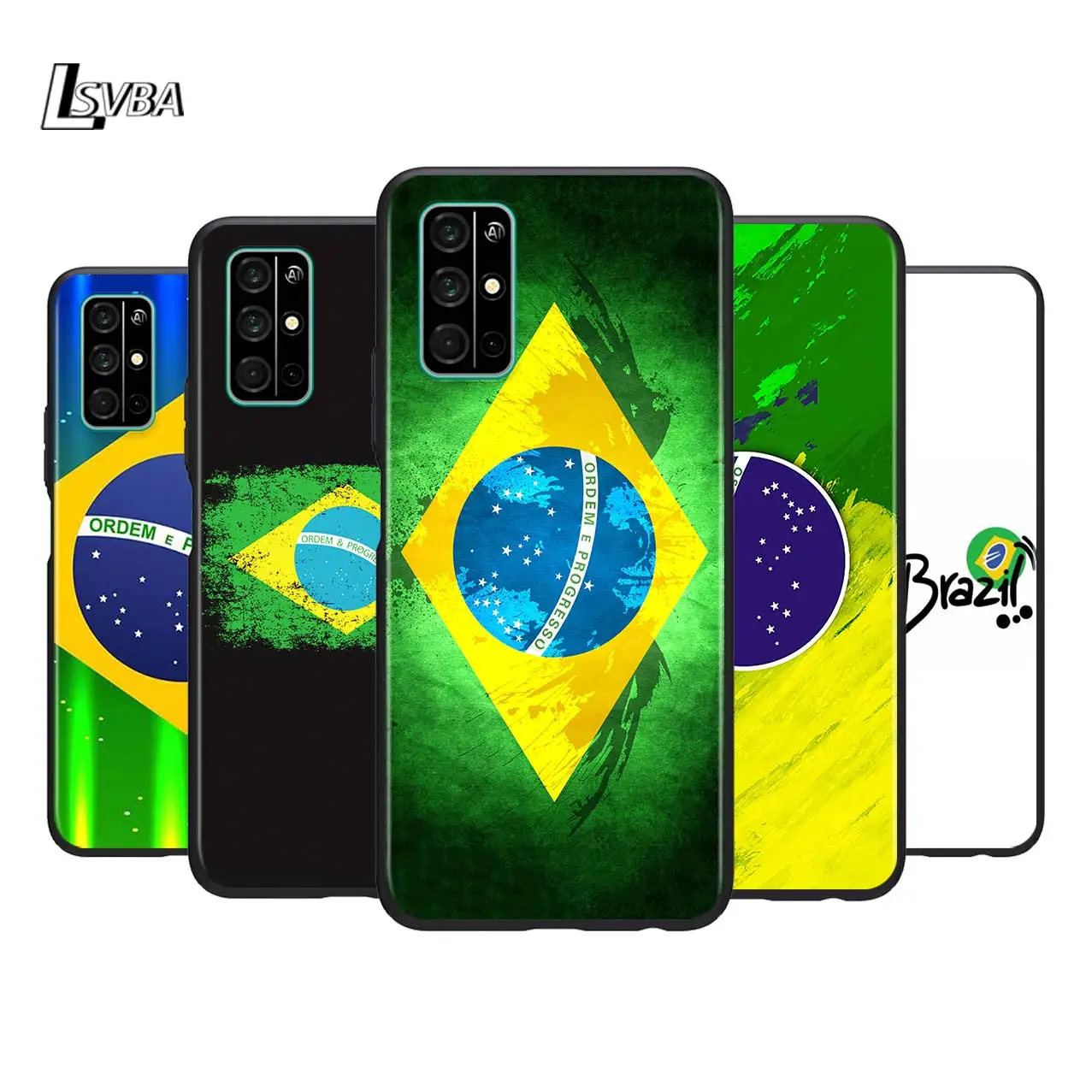 Brazil Brazilian flag for Huawei Honor V30 V20 Pro X10 9S 9A 9C 9X 8X 10 9 Lite 8 7 Silicone Soft Black Phone Case | Мобильные