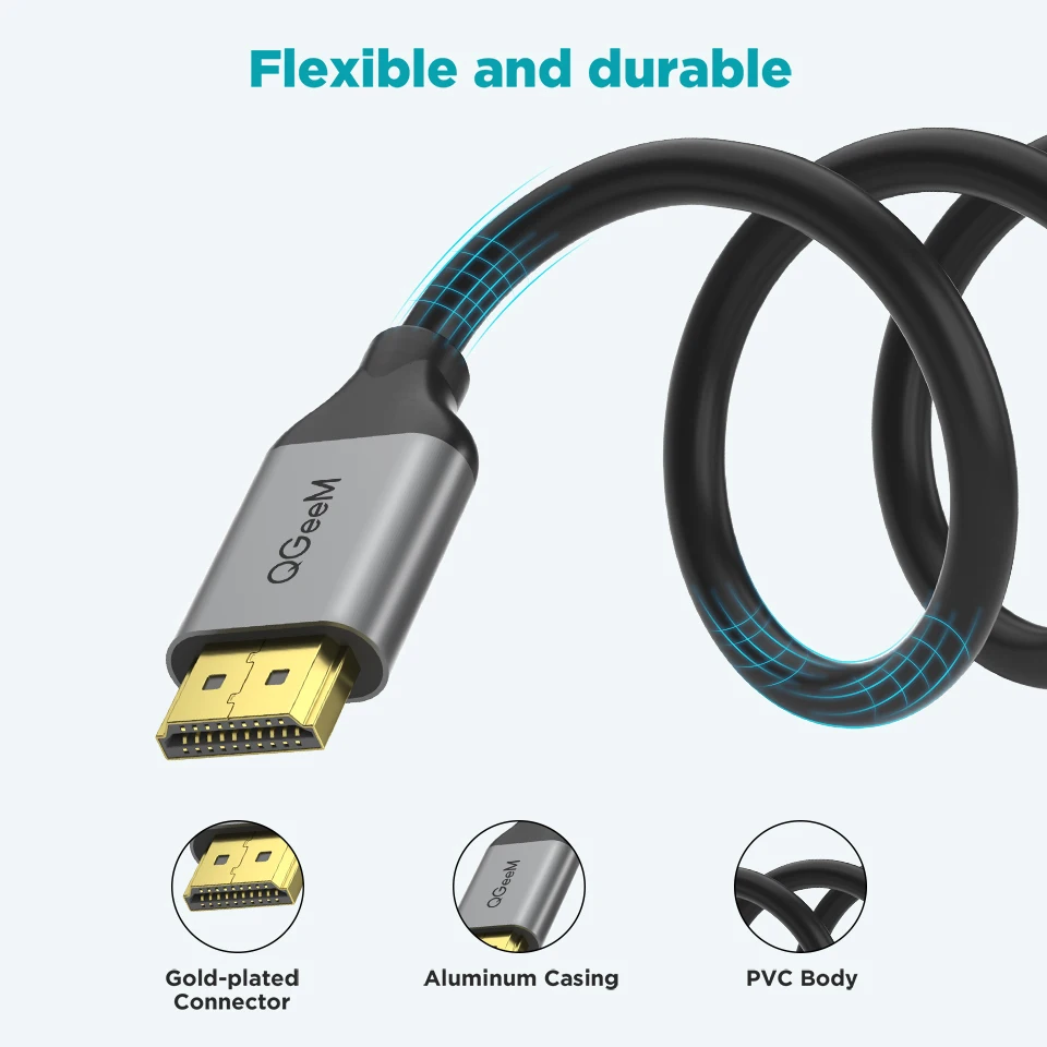 HDMI Cable 8K HDMI 2.1 Compatible Wire For Xiaomi Xbox Serries PS5 4 Chromebook Laptops 120Hz Splitter Digital Cable