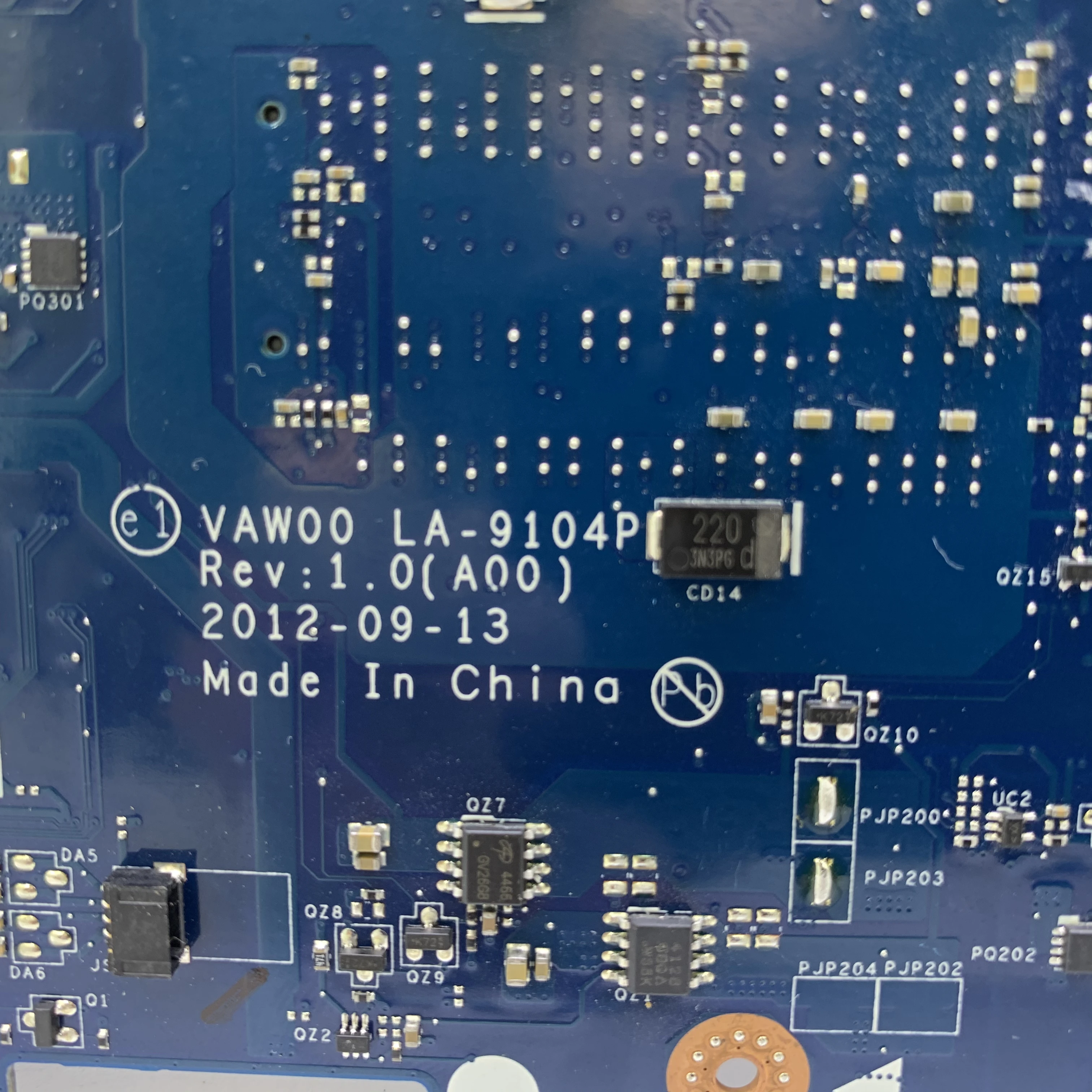  KEFU VAW11 LA-9104P for DELL Inspiron 15 3521 5521 Laptop Motherboard CN-00FTK8 LA-9104P SR0XF I3-3