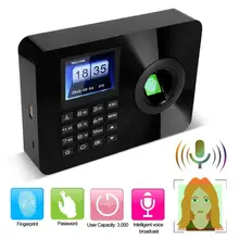 2,4 В TFT отпечатков пальцев пароль посещаемости машины контроля доступа 100-240 В