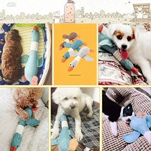 Милая игрушечная собака кошка и игрушки для собак скрипучий Гусь жевательные игрушки плюшевая ткань гуси игрушки h1532
