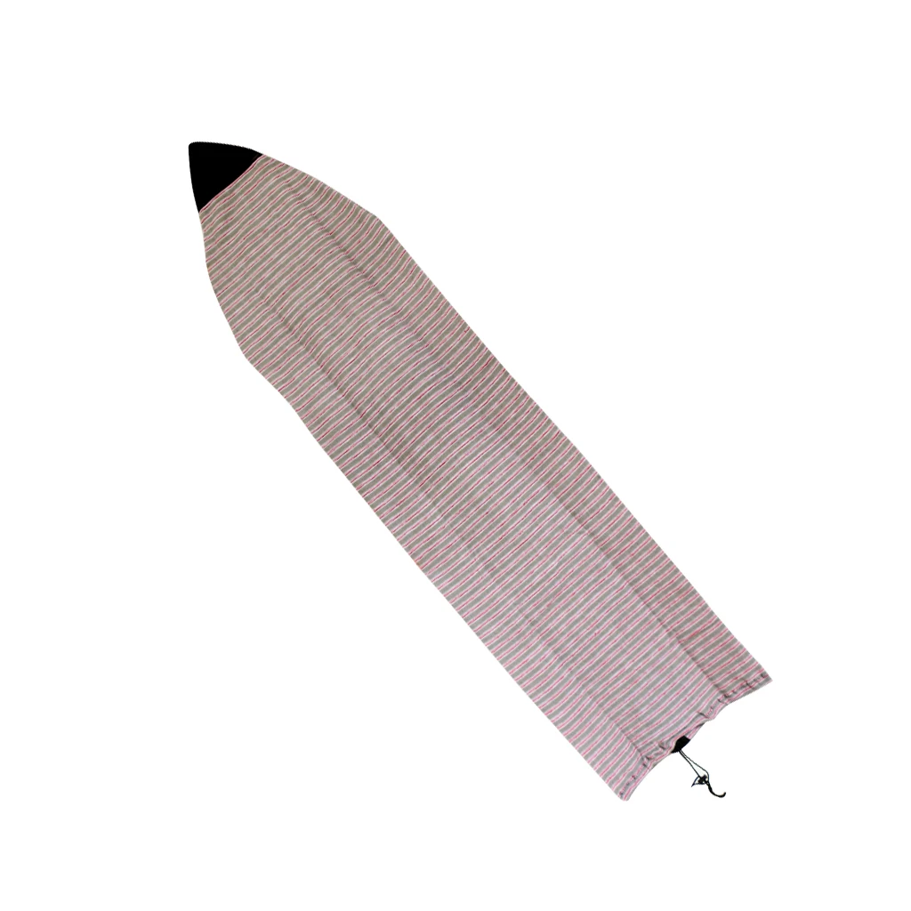 6 футов/7 футов доске для серфинга, растягивающийся Носок, чехол для серфинга, Защитный дневной мешок, легкий мешок для серфинга - Цвет: Red Gray Striped 6f