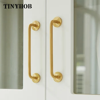 

3.77"-15.74" Minimalism Gold Long Furniture Handles Wardrobe Kitchen Cupboard Cloakroom Bedside Cabinet Handle