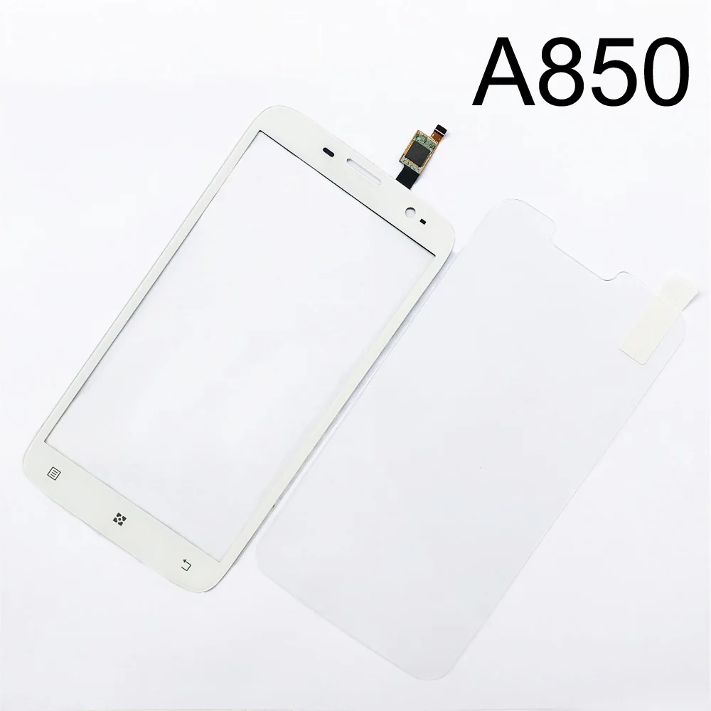 A850 White Сенсорное стекло для lenovo A850 Plus сенсорный экран дигитайзер панель замена Закаленное стекло пленка - Цвет: A850 White