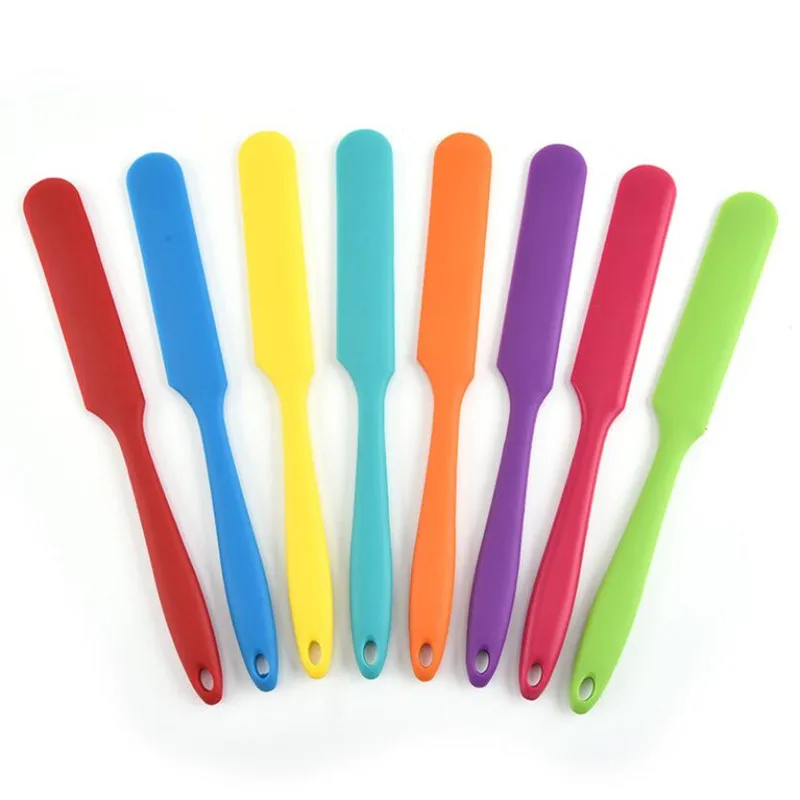 Silicone Spatula Heat Resistant Flexible Non-Stick Slim Spatula 9.6in/24.5cm