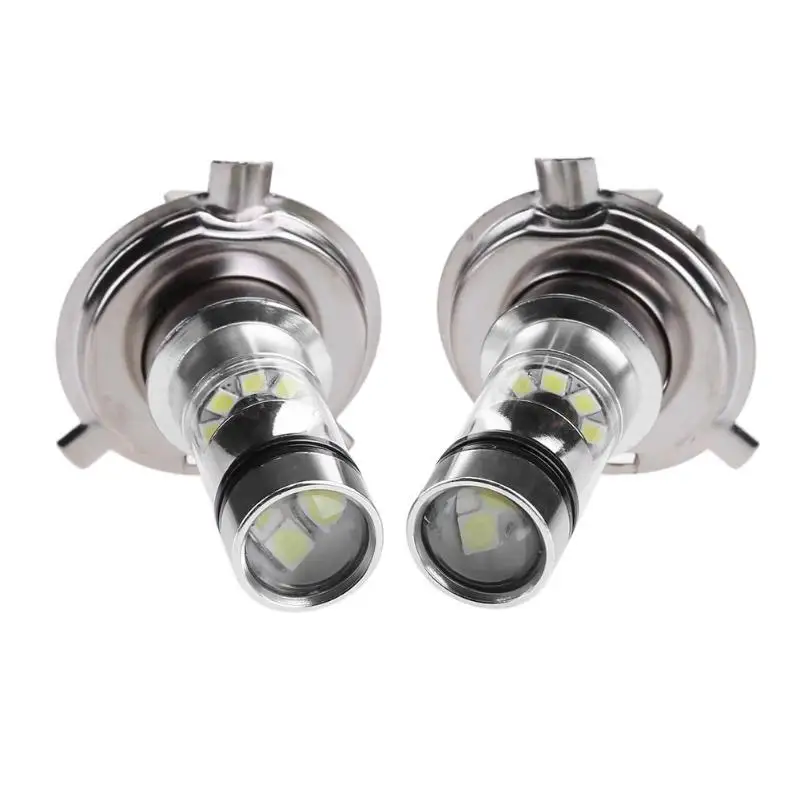 VODOOL 2 шт. H4 100 Вт 2828 20SMD 8000K светодиодный автомобильный противотуманный фонарь высокой мощности для вождения автомобилей, светильник для бега, автомобильная противотуманная фара 12-24 В
