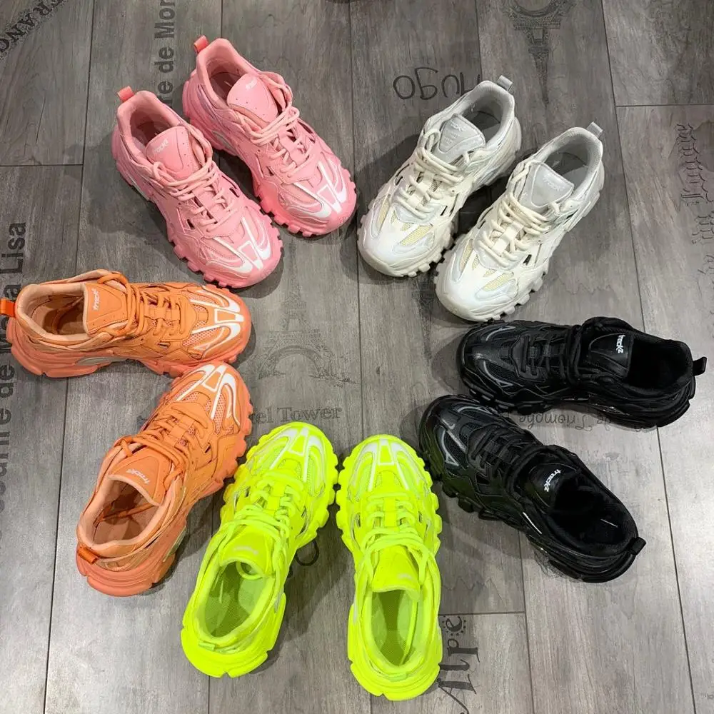 2020 новые модные женские теннисные кроссовки на толстой подошве Повседневные