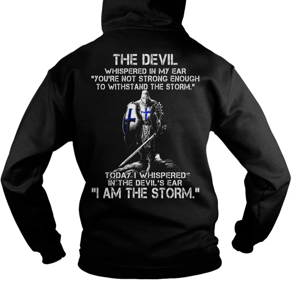 Толстовка унисекс с капюшоном I Am The Storm Warrior Knights Templar | Мужская одежда