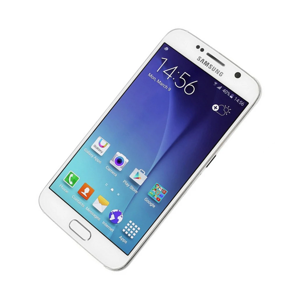 Samsung Galaxy S6 G920F разблокированный 4G GSM мобильный телефон Android Восьмиядерный 5," 16 МП ram 3 ГБ rom 32 Гб NFC