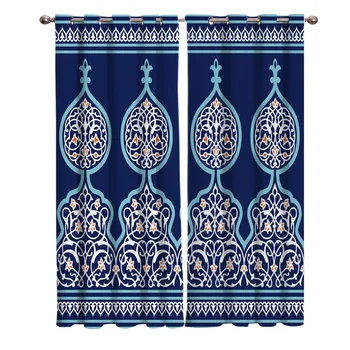 

Pattern Religious Culture Flower Stripe Love Window Curtains Scenic Curtains for Living Room Decorative Items Living Room