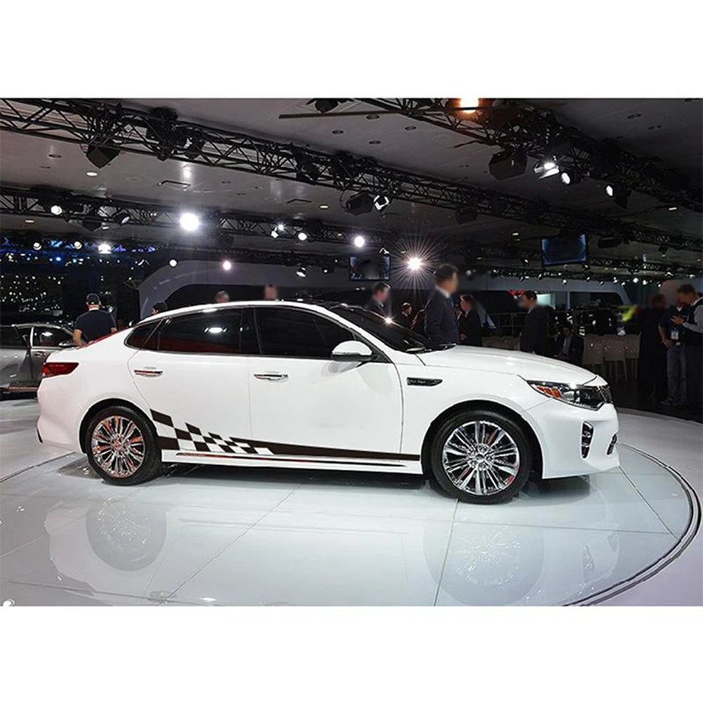 2 шт. универсальная черная Автомобильная боковая полоса для тела гоночная гонка