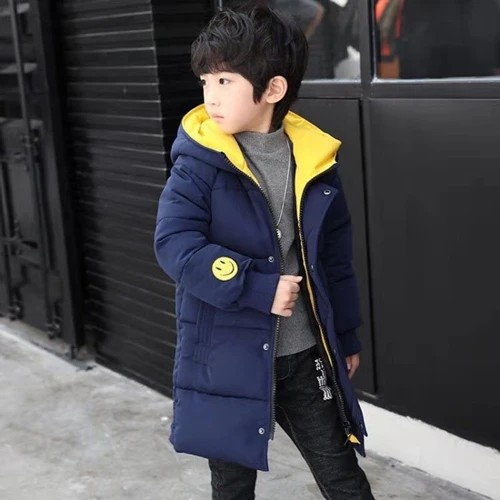 Зимнее пальто для мальчиков; Детские Зимние куртки для мальчиков; повседневное теплое пальто с капюшоном; одежда для малышей; Верхняя одежда; модные парки для мальчиков; верхняя одежда - Цвет: 002