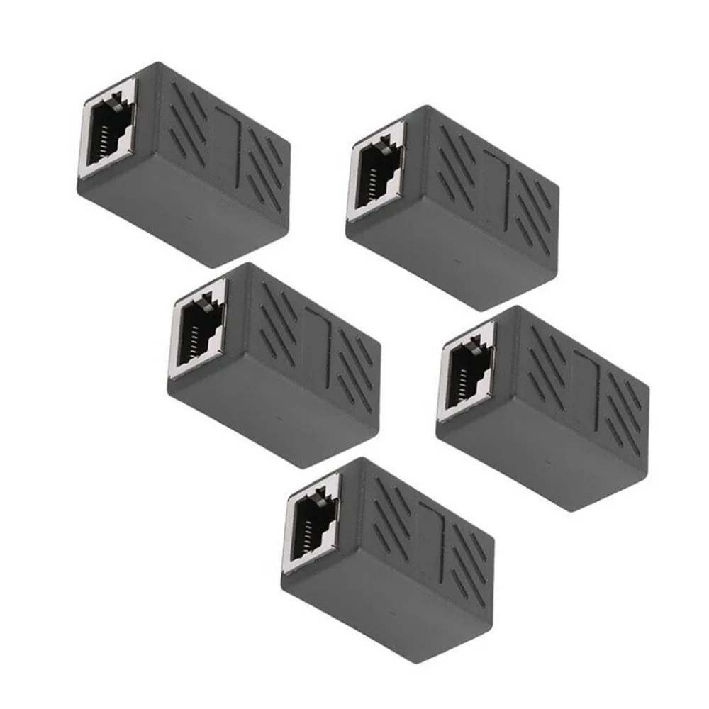 5x RJ45 встроенный соединитель Cat7 Cat6 Cat5e Ethernet LAN адаптер для сетевого кабеля патч-корд адаптер конвертер