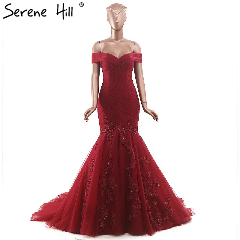 Robe rouge epaule dénudée Clearance