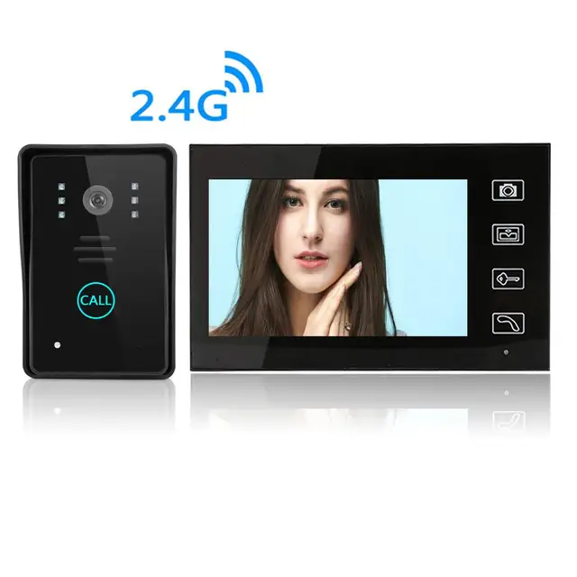 $117 7 inch wireless visual building intercom doorbell phone Villa door intercom equipment Remote open electronic lock function
