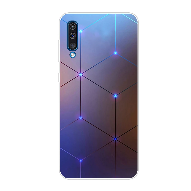 Чехол для samsung Galaxy A50,, модный Мягкий силиконовый чехол для samsung A30 30 A 50 A505, чехлы для телефонов - Color: Sky blue