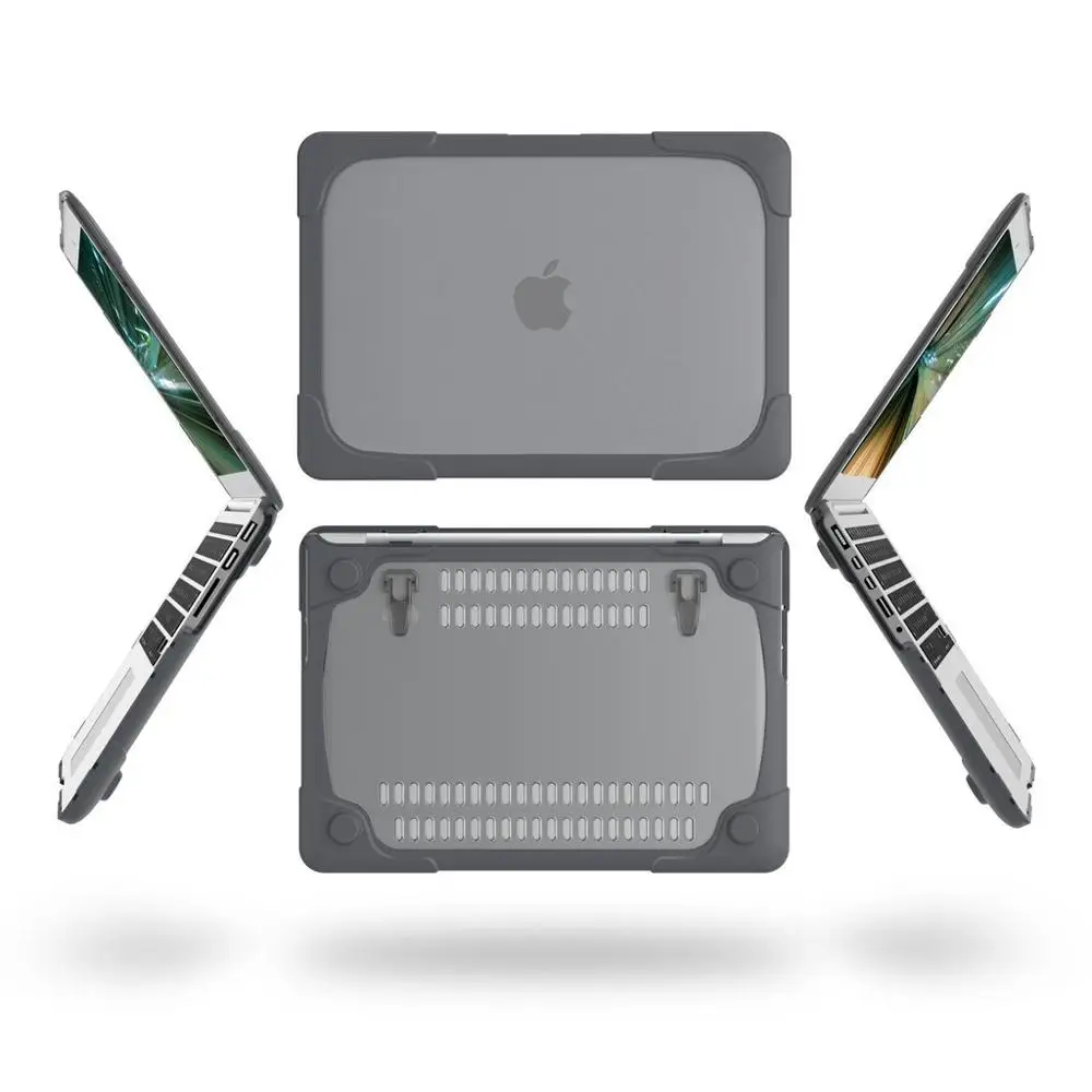 Redlai Пластик жесткий чехол с подставка книжка для 2019 Macbook Pro 13 дюймов Shockproor